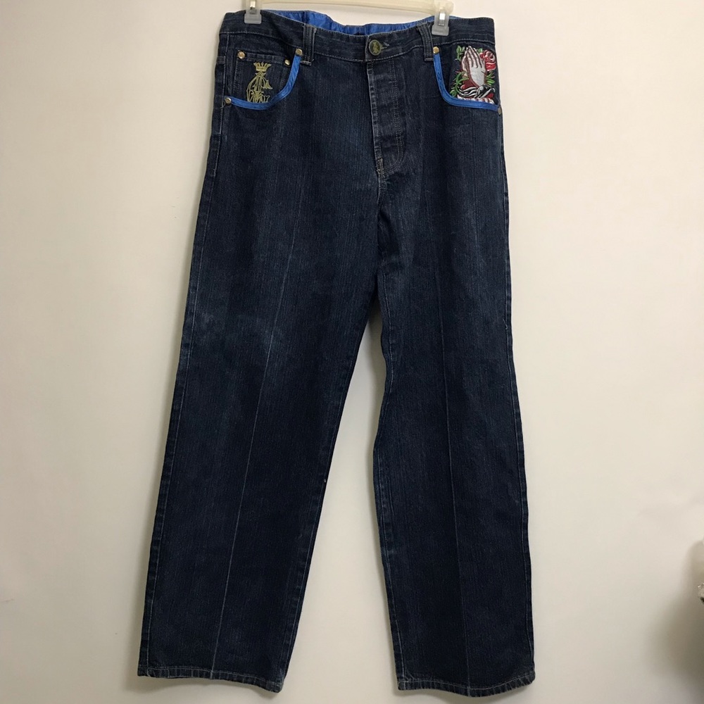 Ed Hardy Christian Audigier Mens 42 Wide Jeans